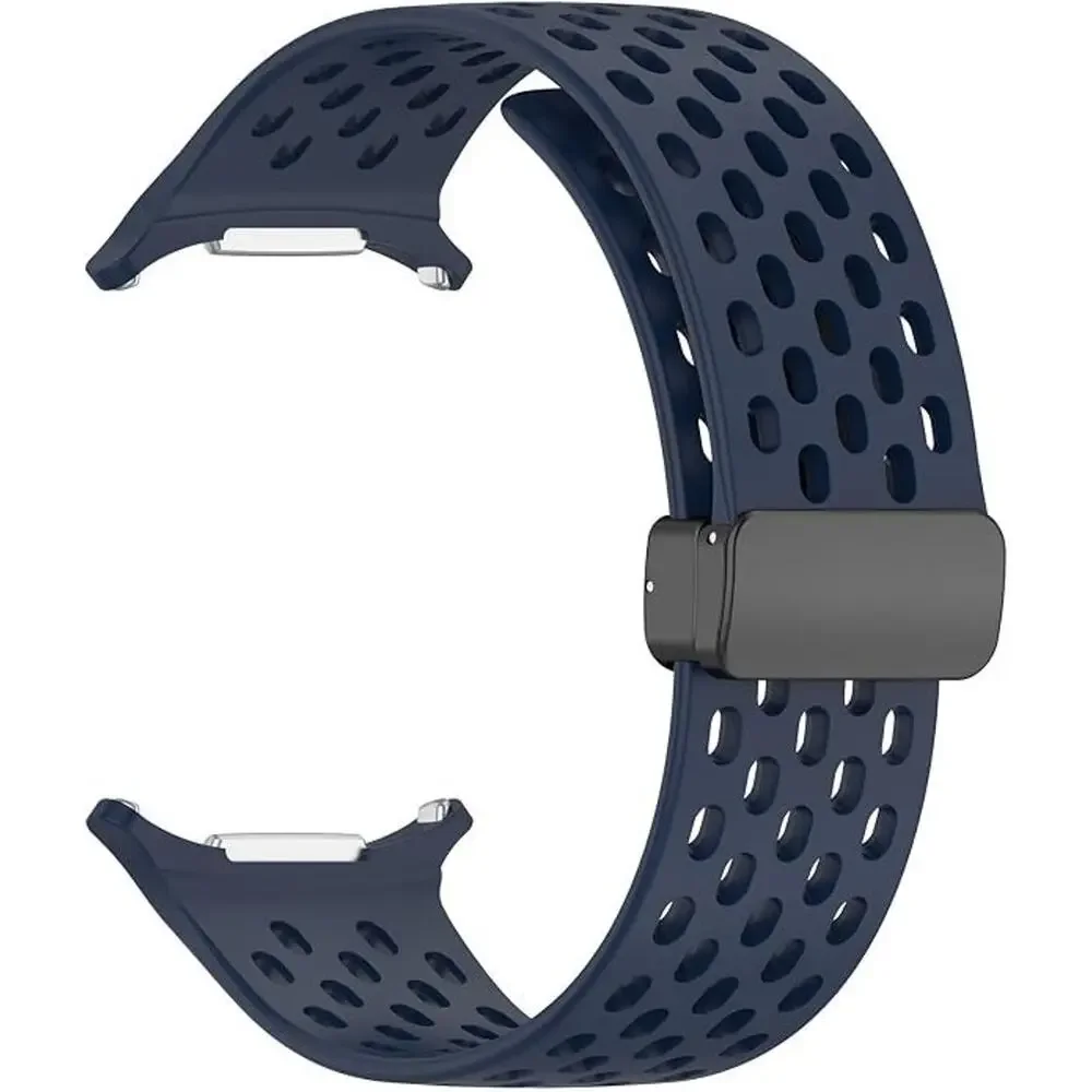 2PK Samsung Galaxy Watch 8 40/44mm & 8 Classic 46mm Silicone Band BLACK & BLUE